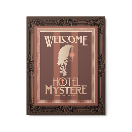 Big Brother Hotel Mystere Metal Sign White