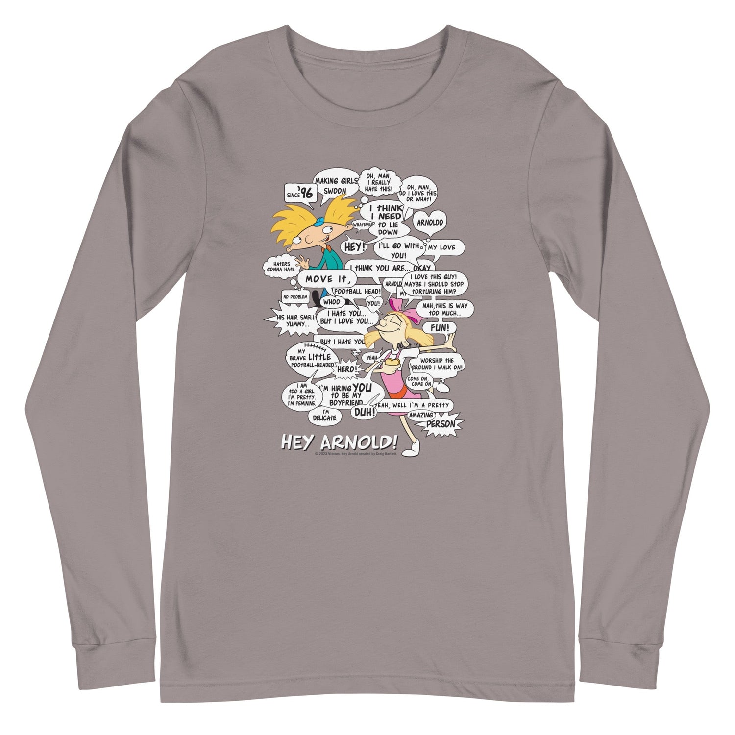 Hey Arnold! Comic Unisex Long Sleeve T - Shirt - Paramount Shop