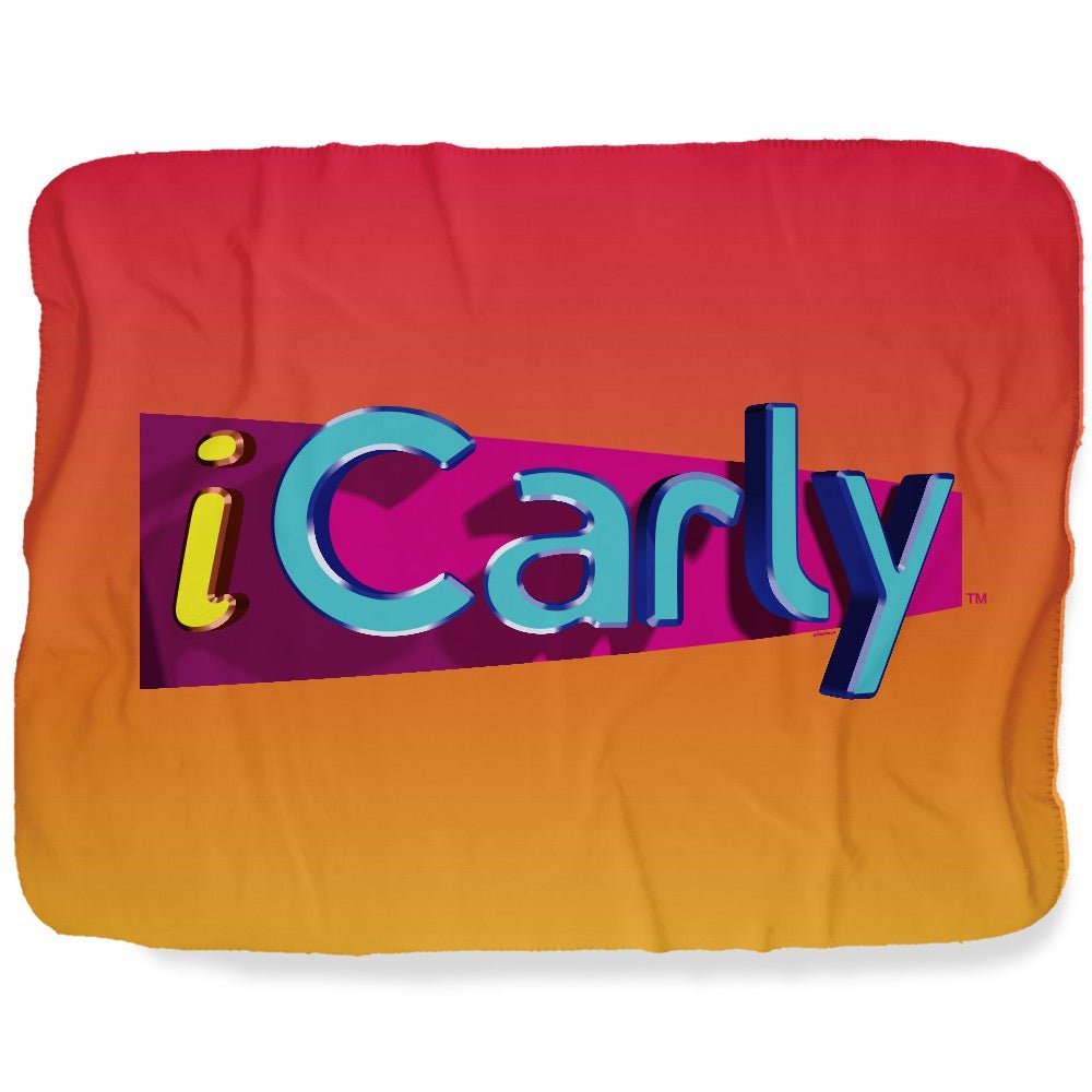 iCarly Logo Sherpa Blanket - Paramount Shop