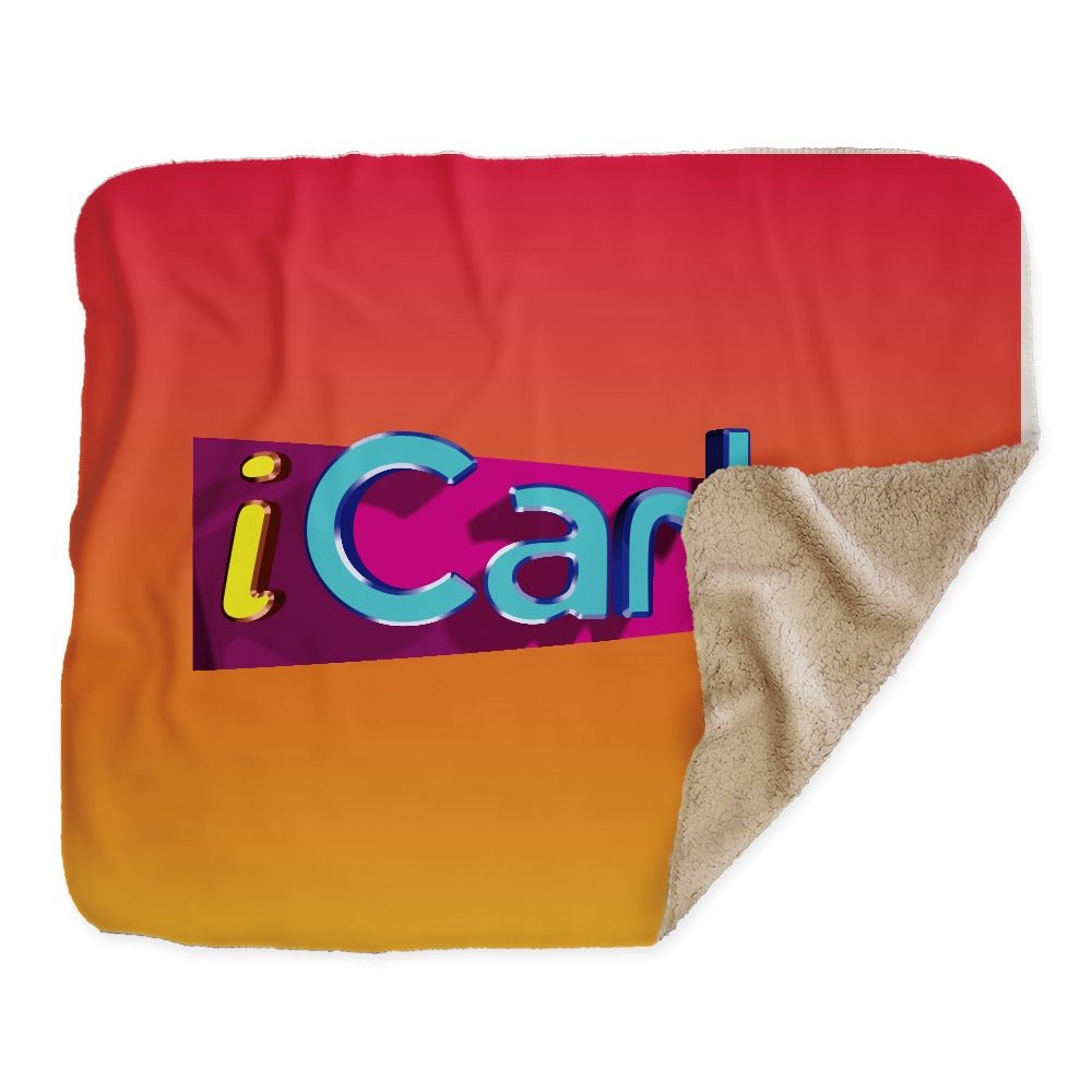 iCarly Logo Sherpa Blanket - Paramount Shop