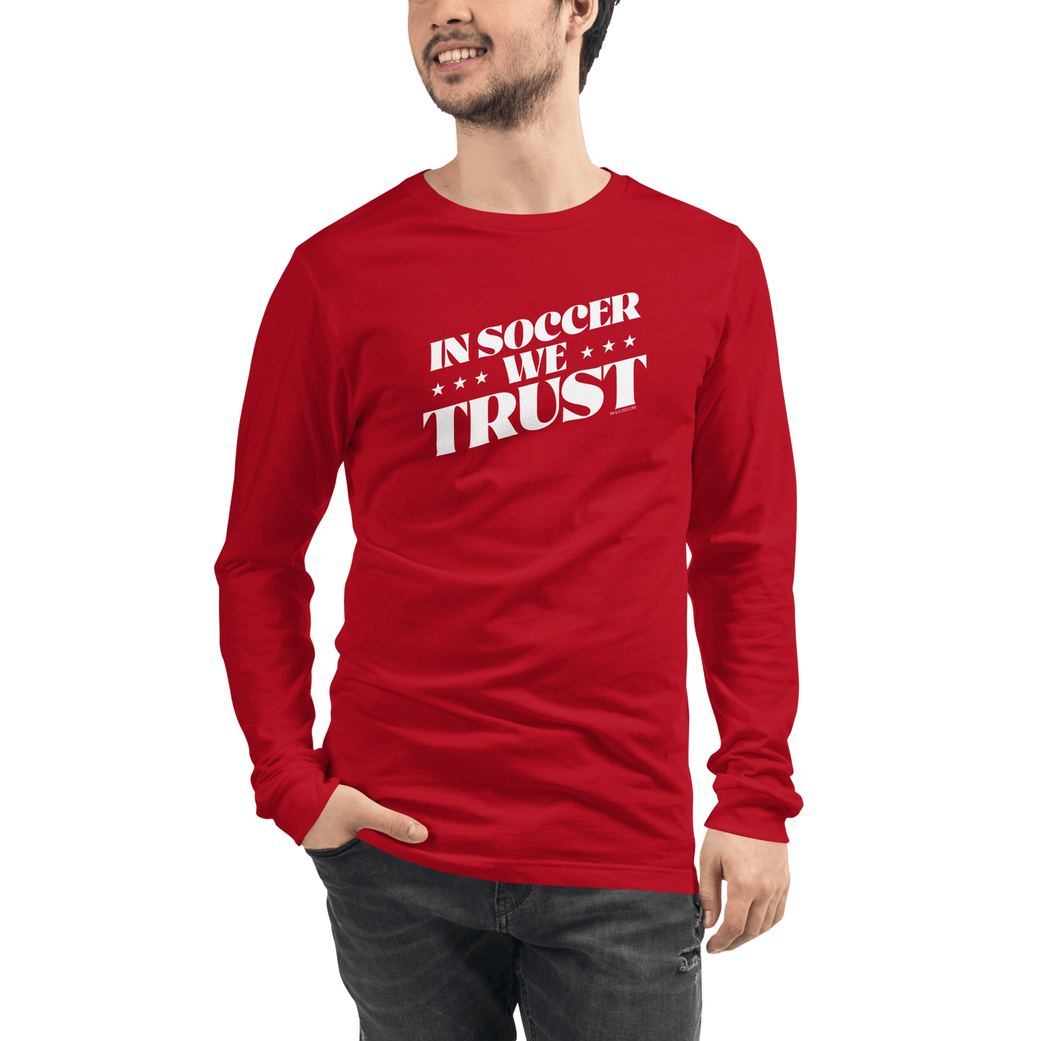 In Soccer We Trust Podcast Logo Adult Long Sleeve T - Shirt - Paramount Shop
