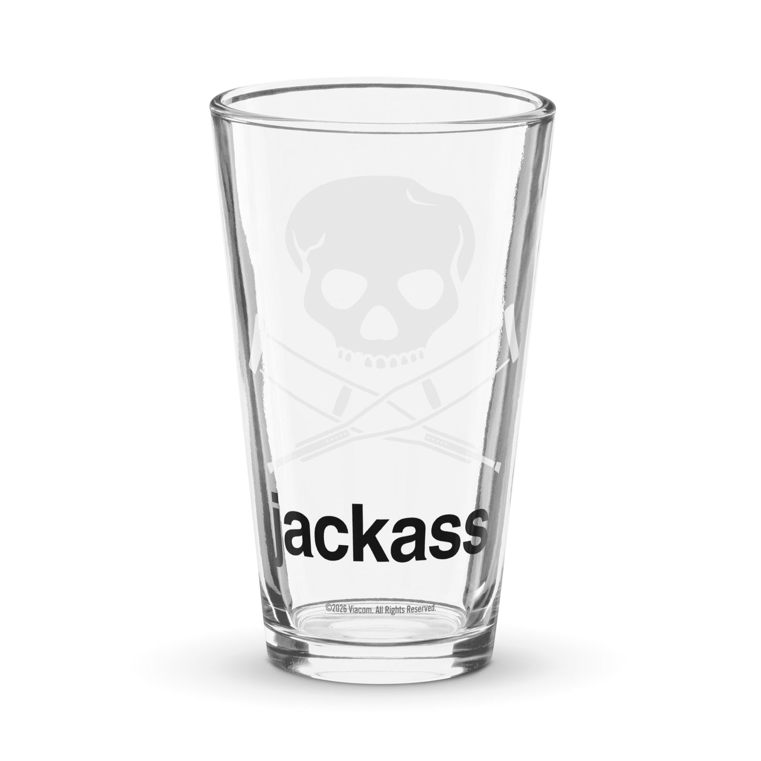 jackass Pint Glass Logo - Paramount Shop