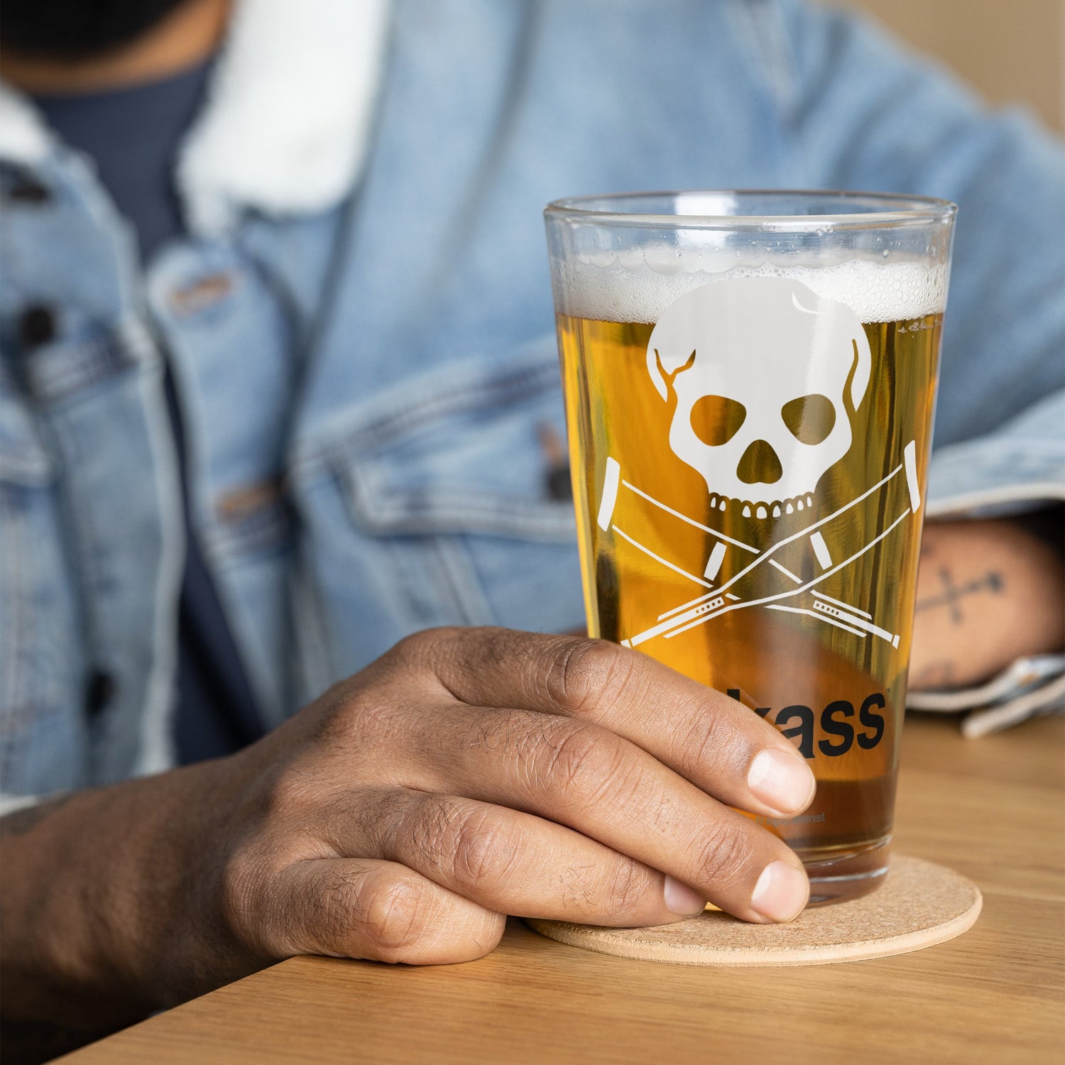 jackass Pint Glass Logo - Paramount Shop
