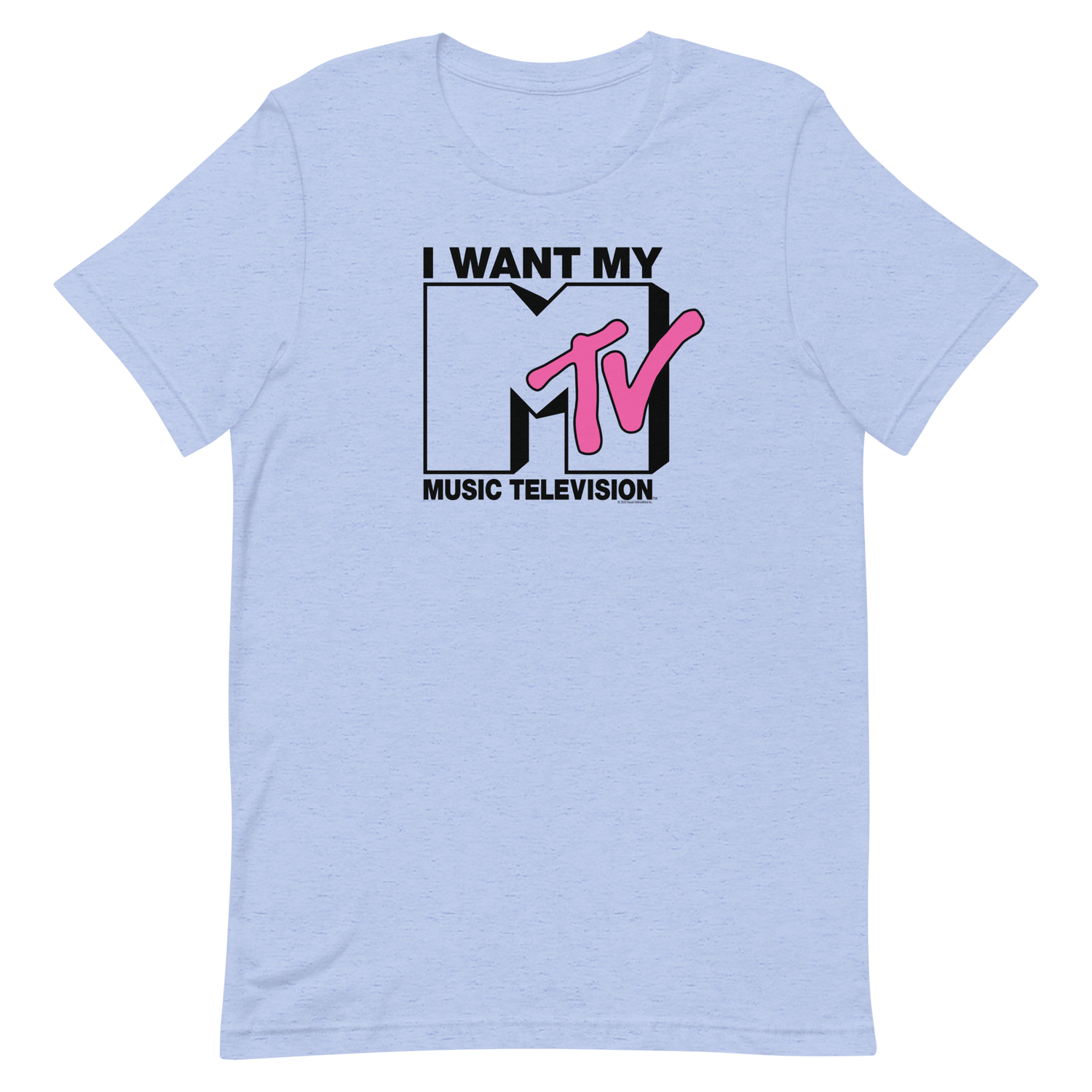 my-t-gear MTV Gear I Want My With Classic MTV Logo Adult Short Sleeve T-Shirt