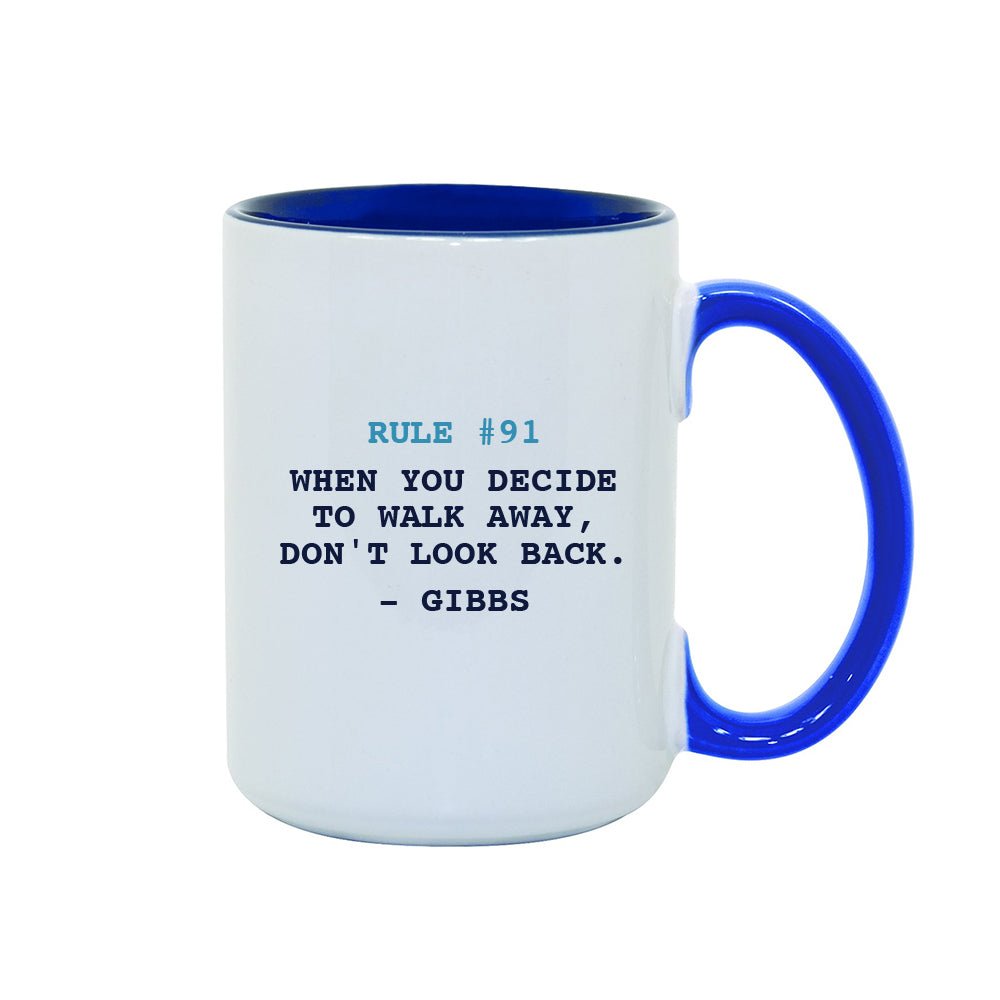 NCIS Gibb's Rule #91 Two - Tone Mug - Paramount Shop