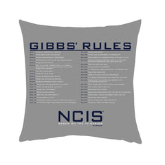 NCIS Gibbs Rules Throw Pillow - 16" x 16"