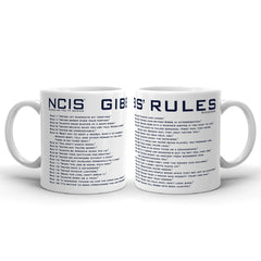 NCIS Gibbs' Rules White Mug - 11 oz