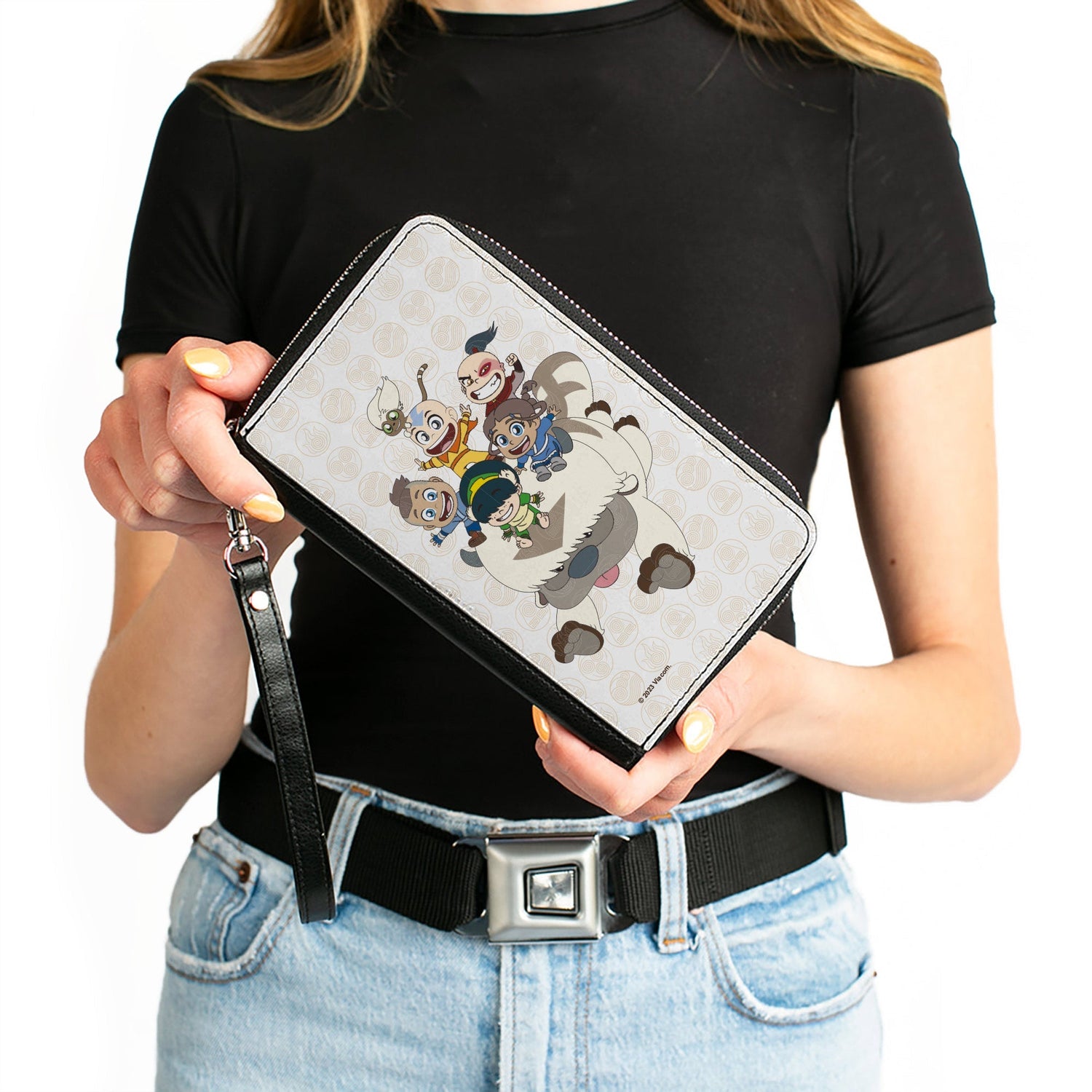 Official Avatar Chibi Characters on Appa Zip Around Wallet - Paramount Shop