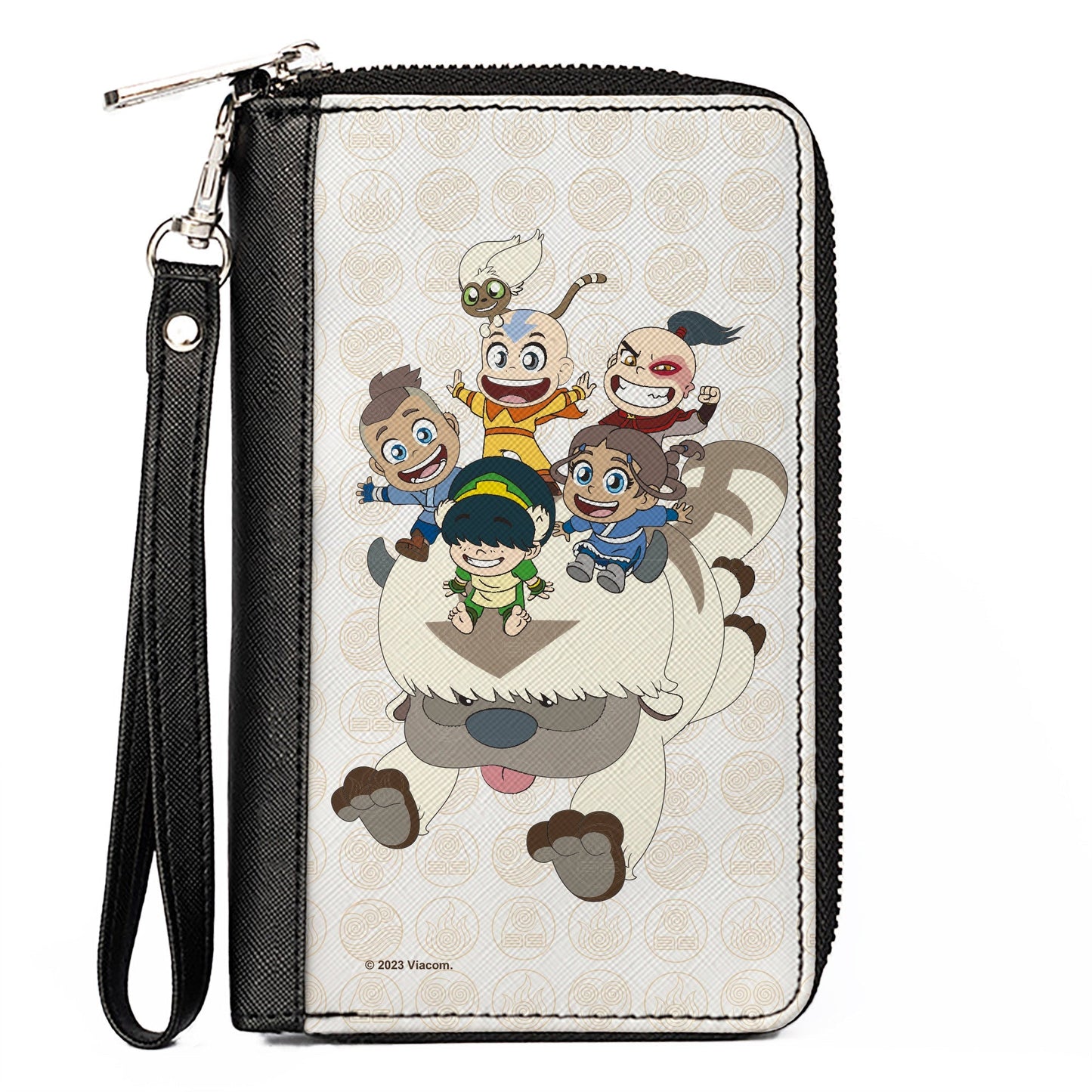 Official Avatar Chibi Characters on Appa Zip Around Wallet - Paramount Shop