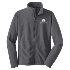 Paramount Logo Bestickte Fleece-Jacke - Grau / SM