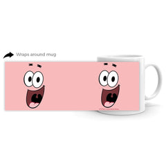 Patrick Big Face 11 oz Mug - White / 11 oz