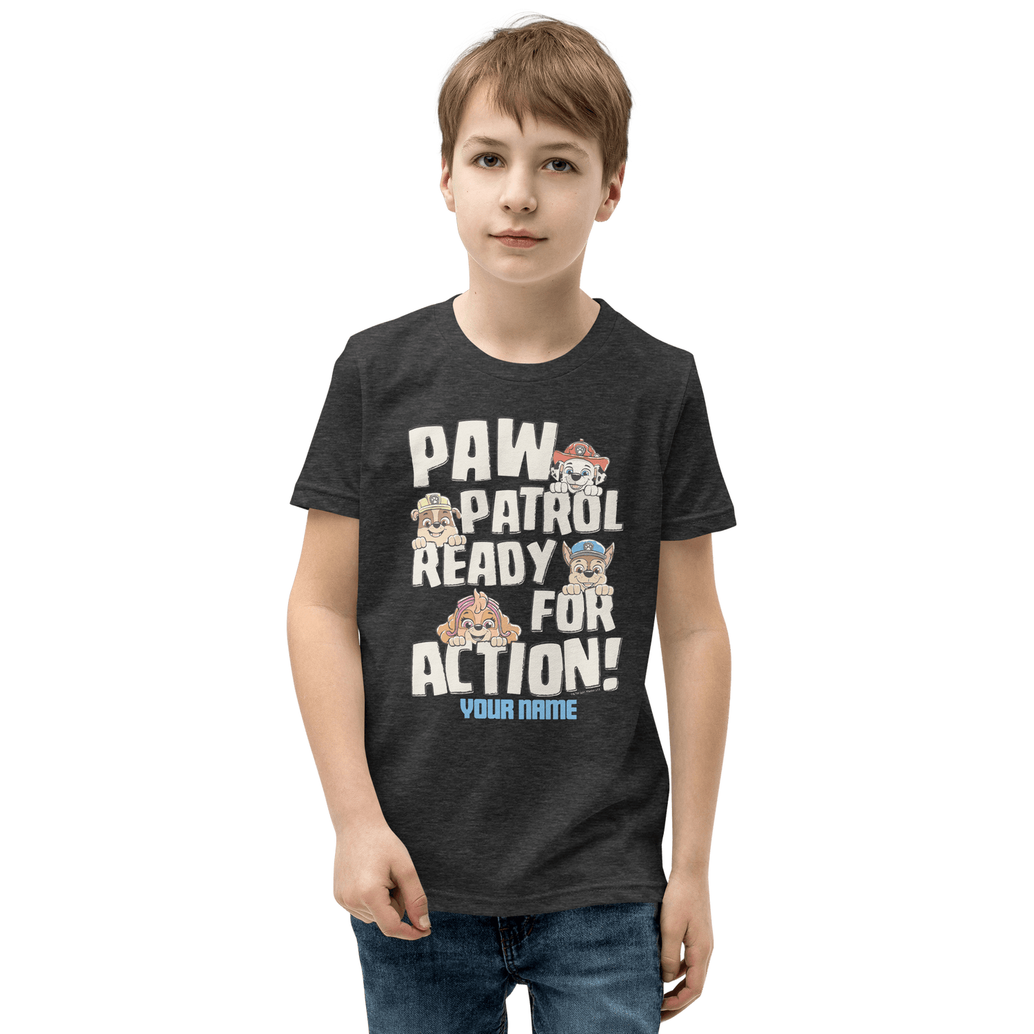 PAW Patrol Ready For Action Personalized Kids Premium T Shirt Paramount Shop