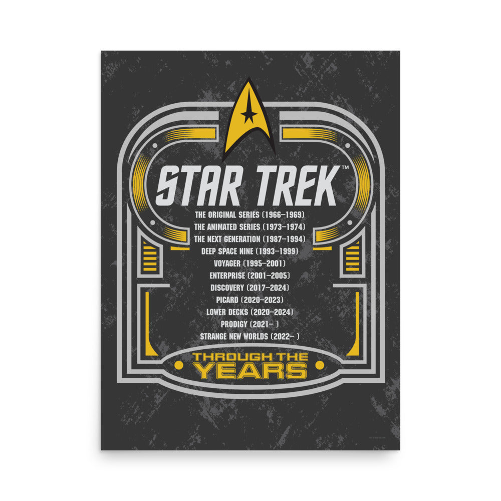 Star Trek Poster Through The Years 