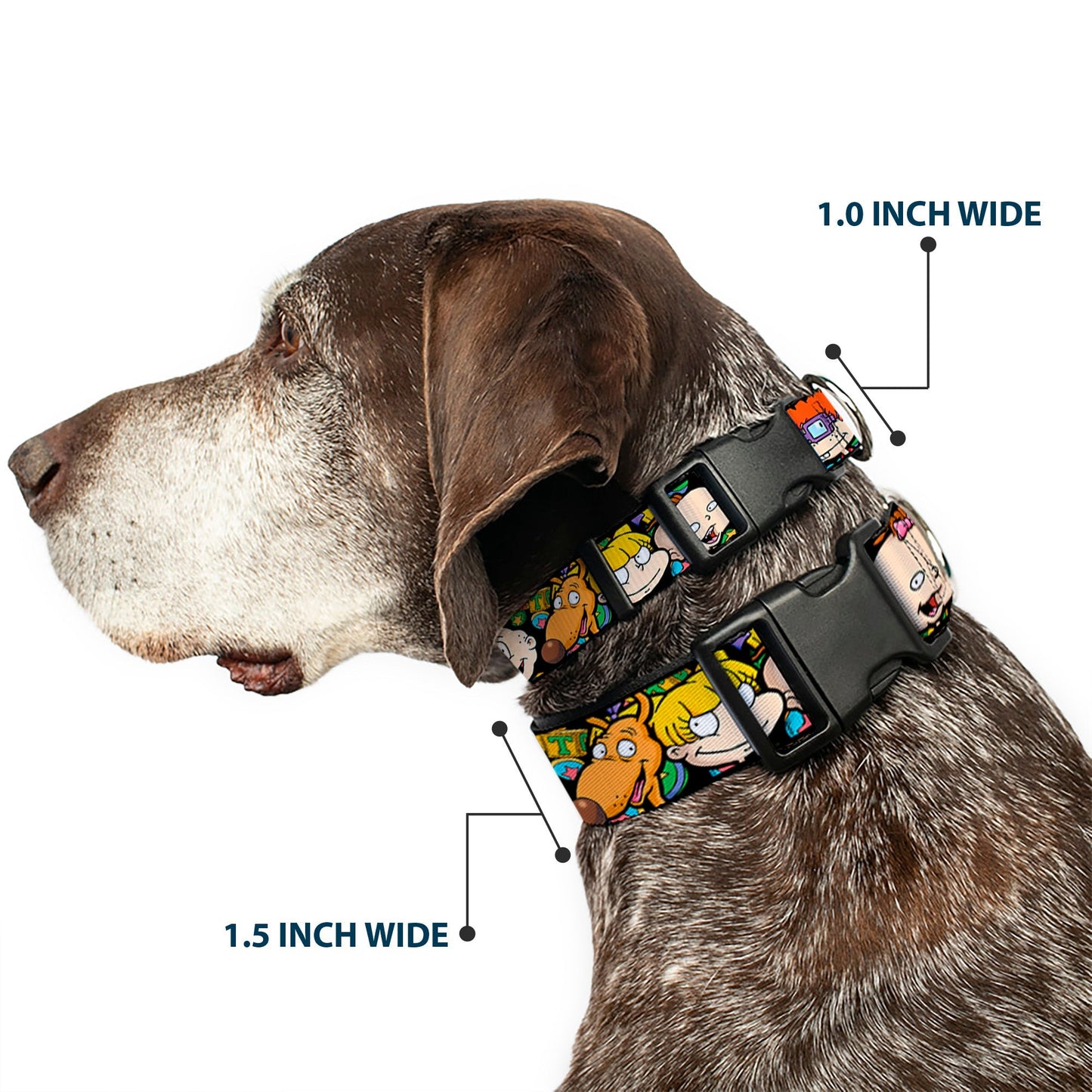 Rugrats Character Faces Close - Up Plastic Clip Collar - Paramount Shop