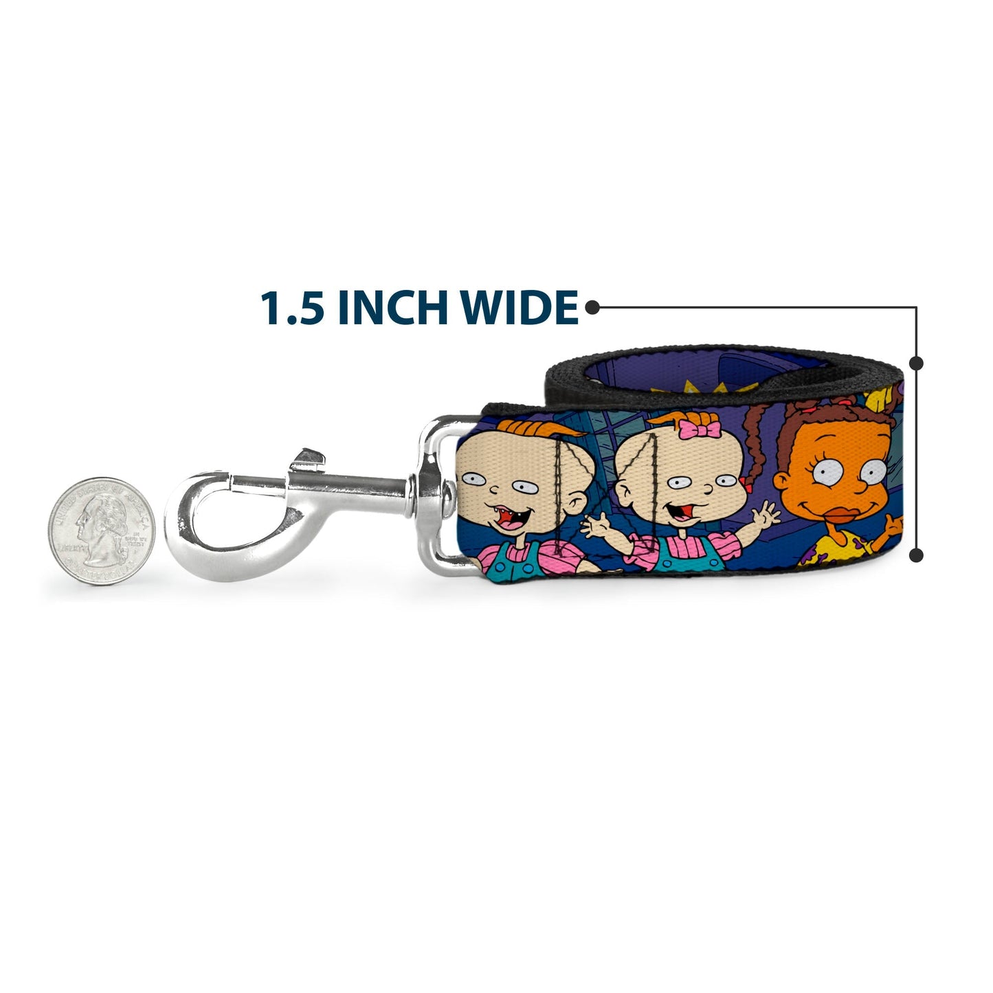 Rugrats Group Pose Character Print Nylon Dog Leash - Paramount Shop