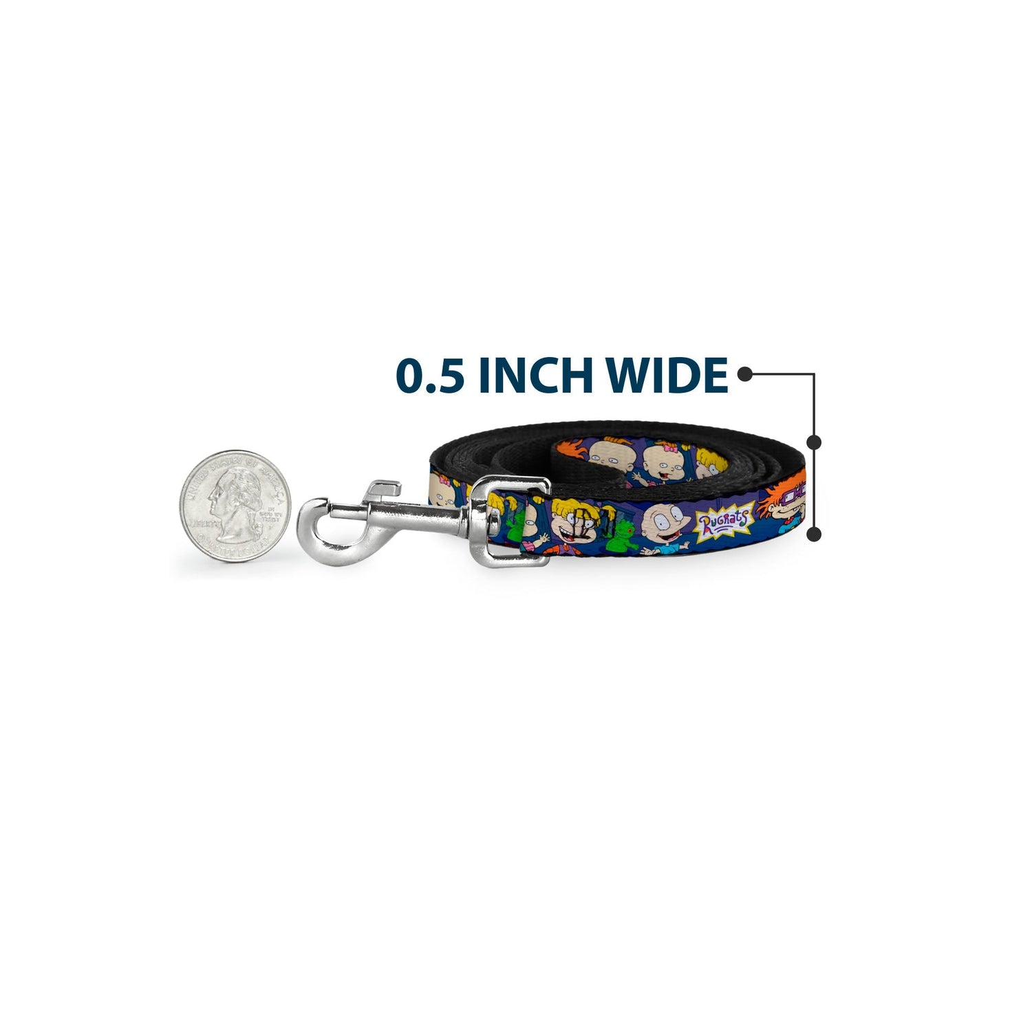 Rugrats Group Pose with Reptar Durable Clip Dog Leash - Paramount Shop