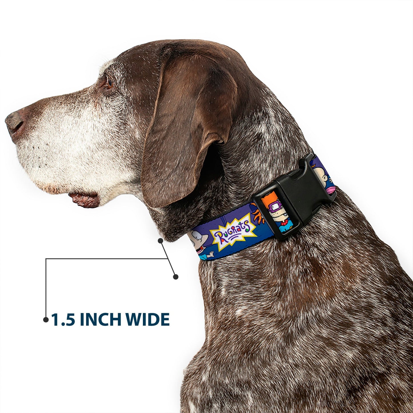Rugrats Group Pose with Reptar Plastic Clip Pet Collar - Paramount Shop