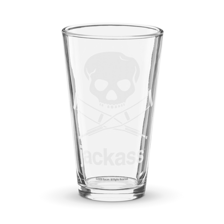 jackass Pint Glass Logo