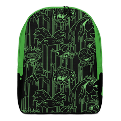Slime Charakter Drip Minimalistischer Rucksack - Weiß / Einheitsgröße