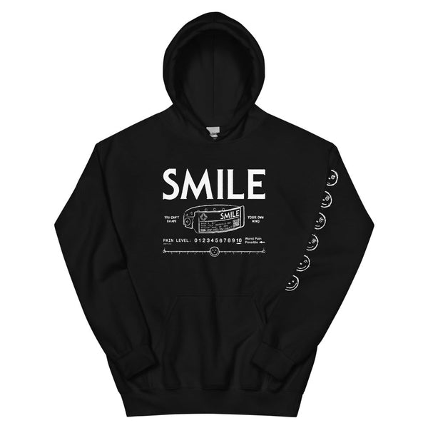 smile-pain-level-unisex-hoodie