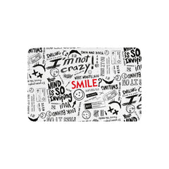 Smile Pattern Sherpa Blanket - 37 in x 57 in