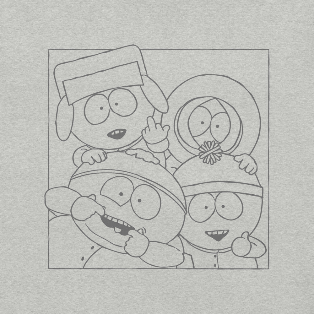 South Park Boys Outline Unisex T-Shirt - Paramount Shop