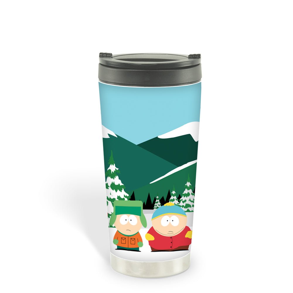 South Park Bus Stop 16oz Stainless Steel Thermal Travel Mug - Paramount Shop