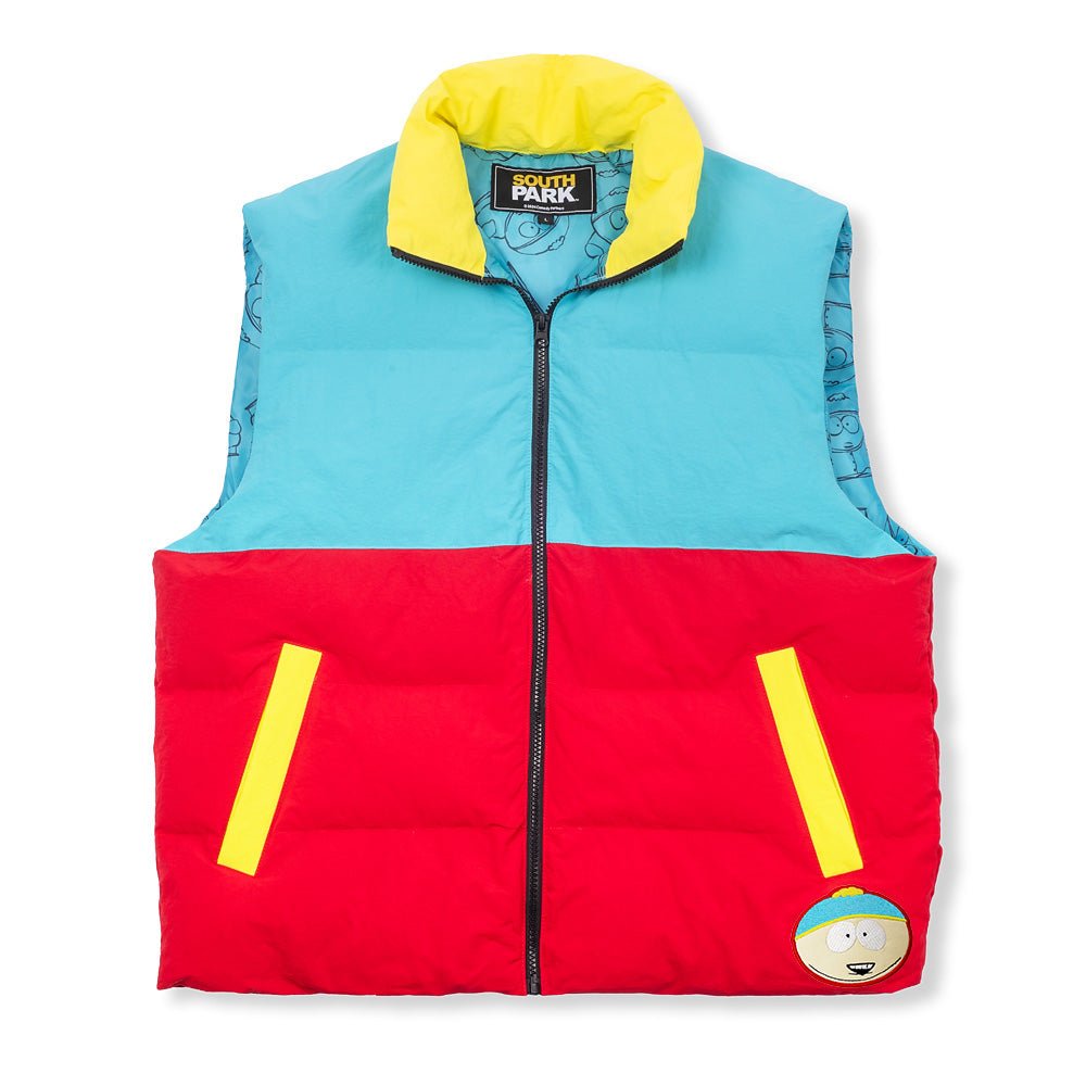 South Park Cartman Colorblock Pufferweste Paramount Shop south-park-cartman-colorblock-pufferweste-paramount-shop