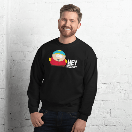 South Park Cartman Hey Broship Fleece Crewneck Sweatshirt - Paramount Shop