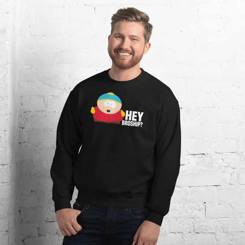 South Park Sudadera polar con cuello redondo Cartman Hey Broship Paramount Shop