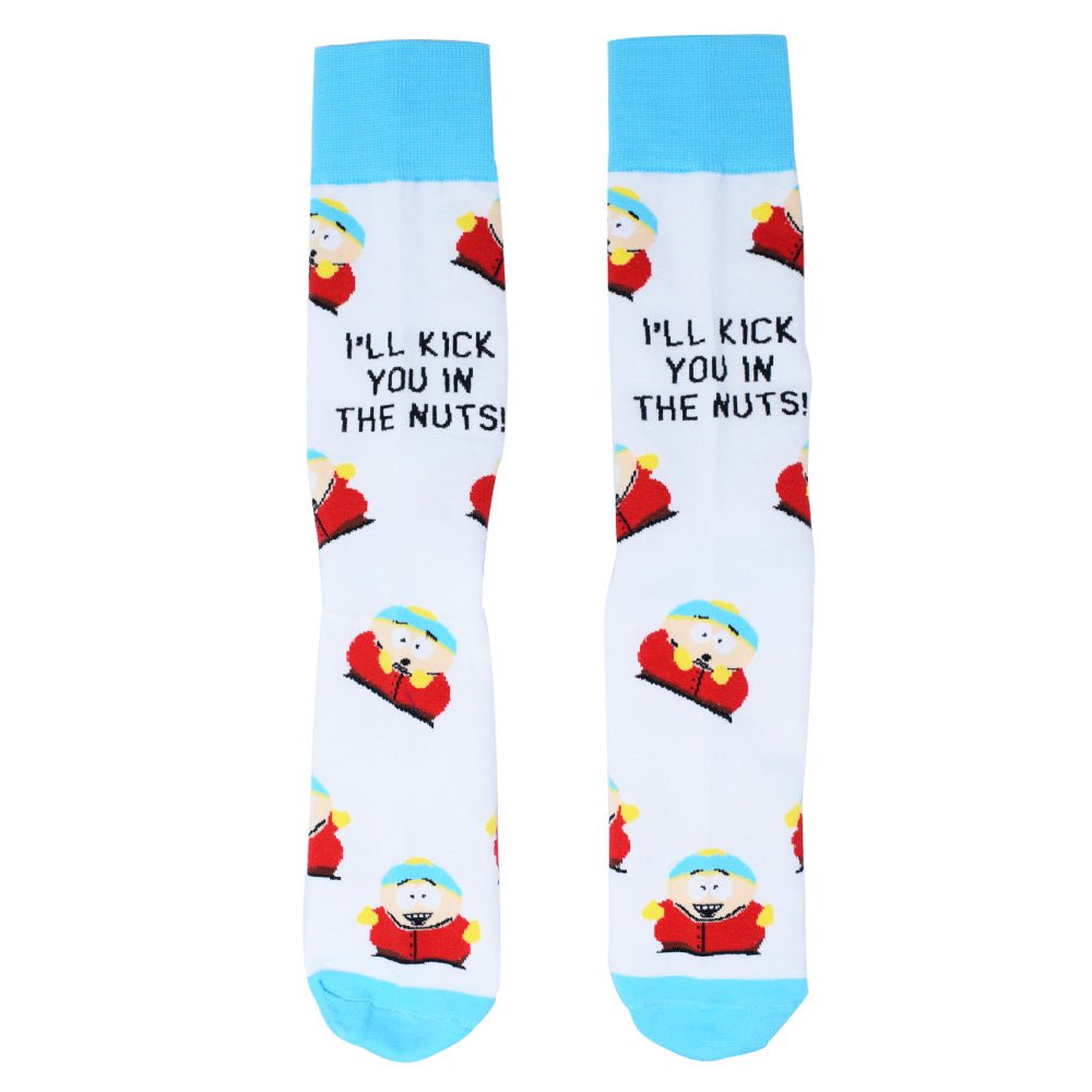South Park Cartman Kick You in the Nuts Socks - Paramount Shop