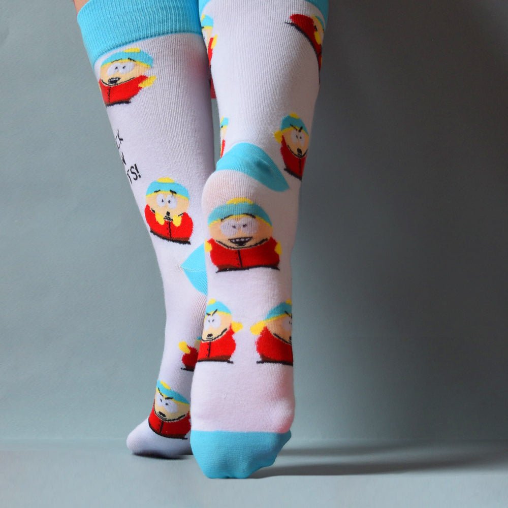 South Park Cartman Kick You in the Nuts Socks - Paramount Shop