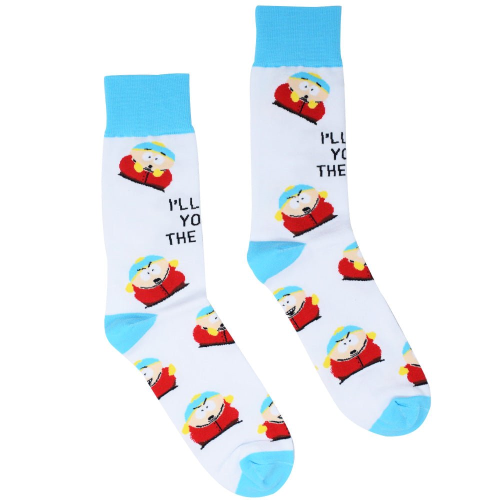 South Park Cartman Kick You in the Nuts Socks - Paramount Shop