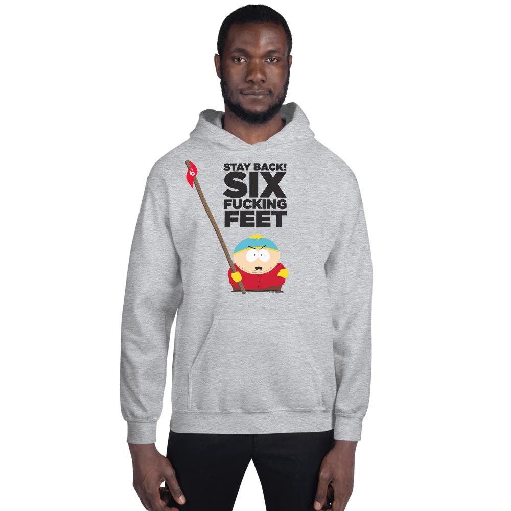 South Park Cartman Six Feet Back Fleece Hooded Sweatshirt Paramount Shop