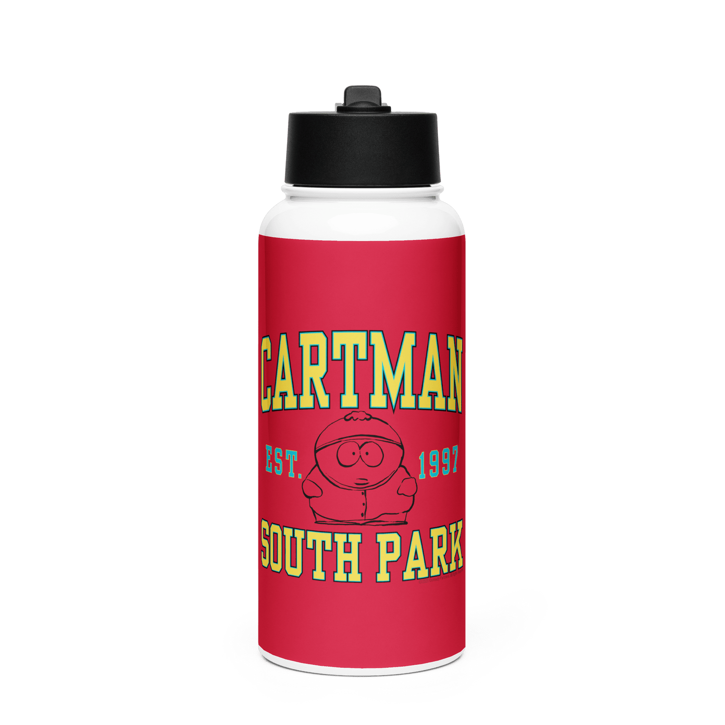 South Park Cartman Stainless Steel Water Bottle with a Straw Lid - Paramount Shop