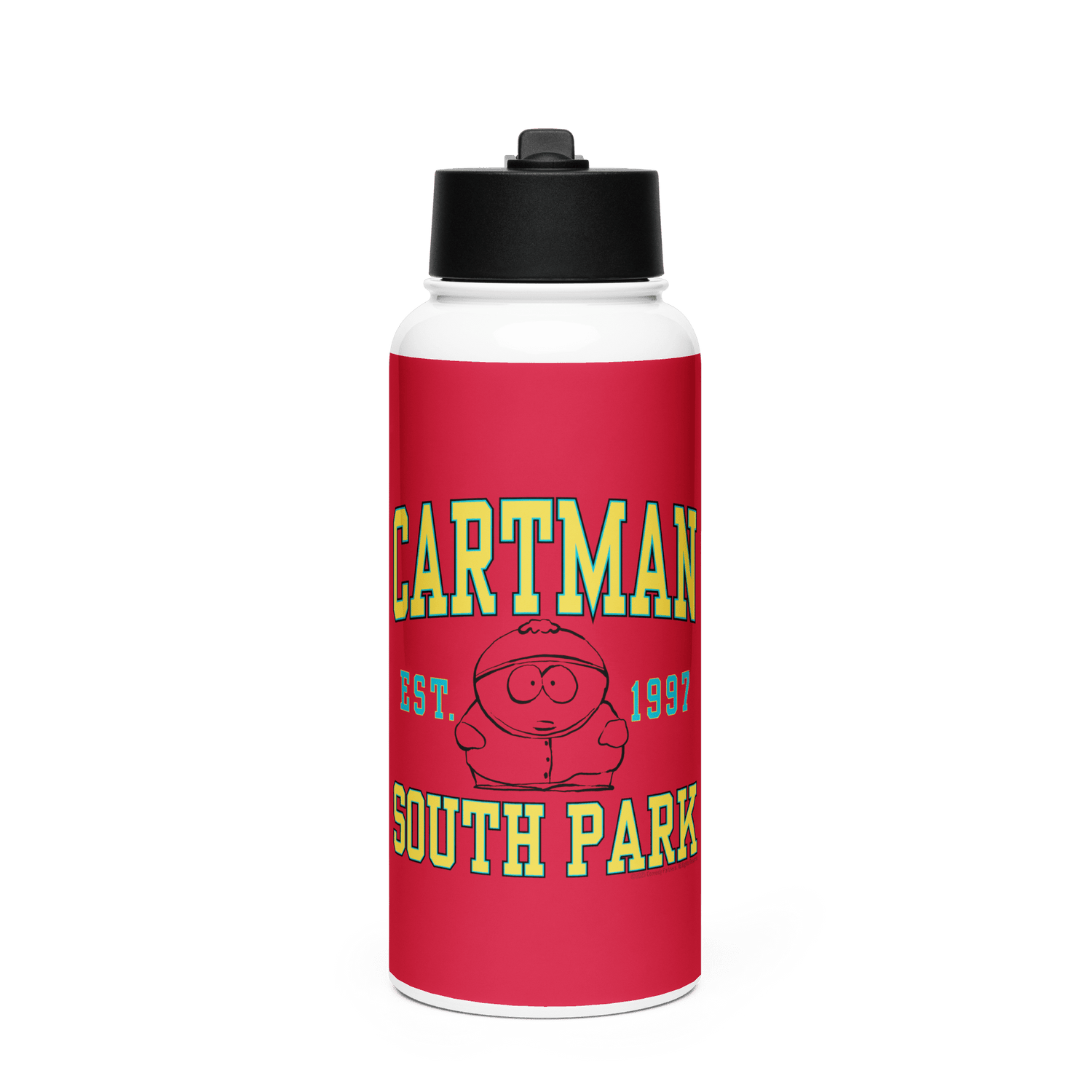 South Park Cartman Stainless Steel Water Bottle with a Straw Lid - Paramount Shop
