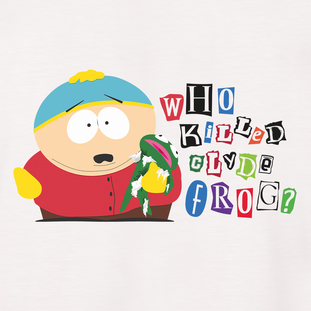 South Park Cartman Who Killed Clyde Frog Adult Short Sleeve T - Shirt - Paramount Shop
