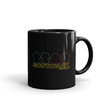 South Park Character Silhouettes Black Mug - Paramount Shop