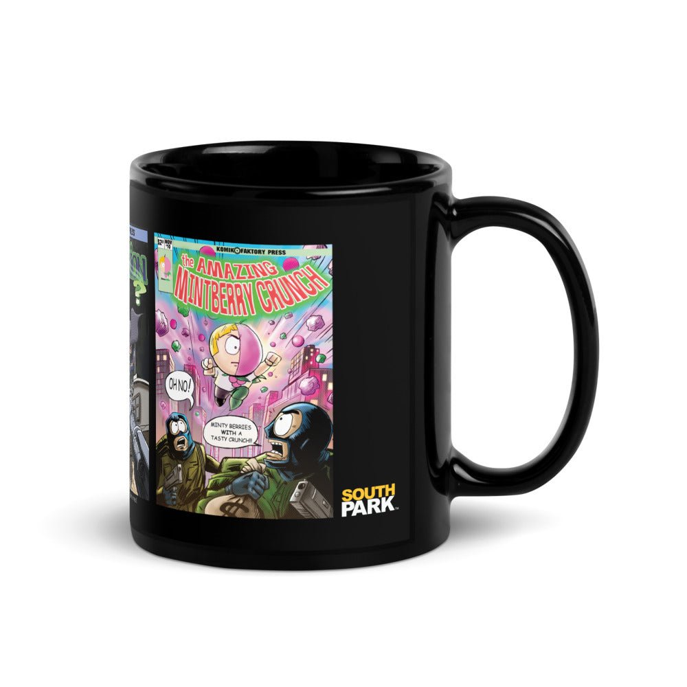 South Park Comic Book Black Glossy Mug - Paramount Shop
