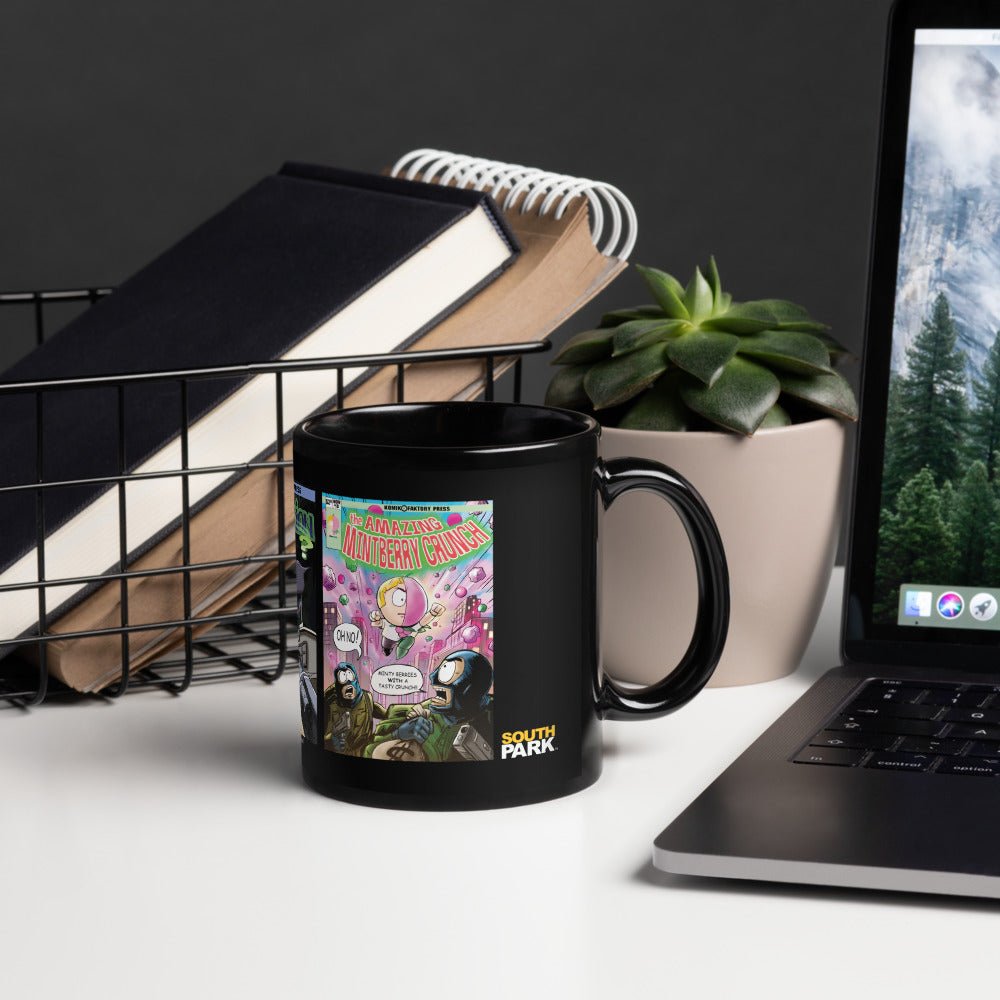 South Park Comic Book Black Glossy Mug - Paramount Shop