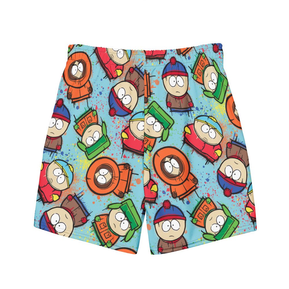 South Park Graffiti Boys Recycled Swim Trunks - Paramount Shop