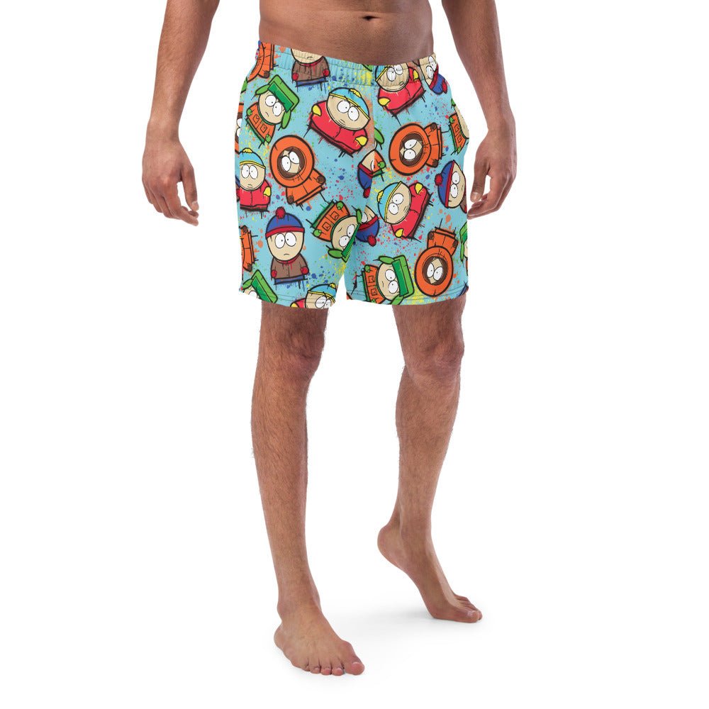 South Park Graffiti Boys Recycled Swim Trunks - Paramount Shop