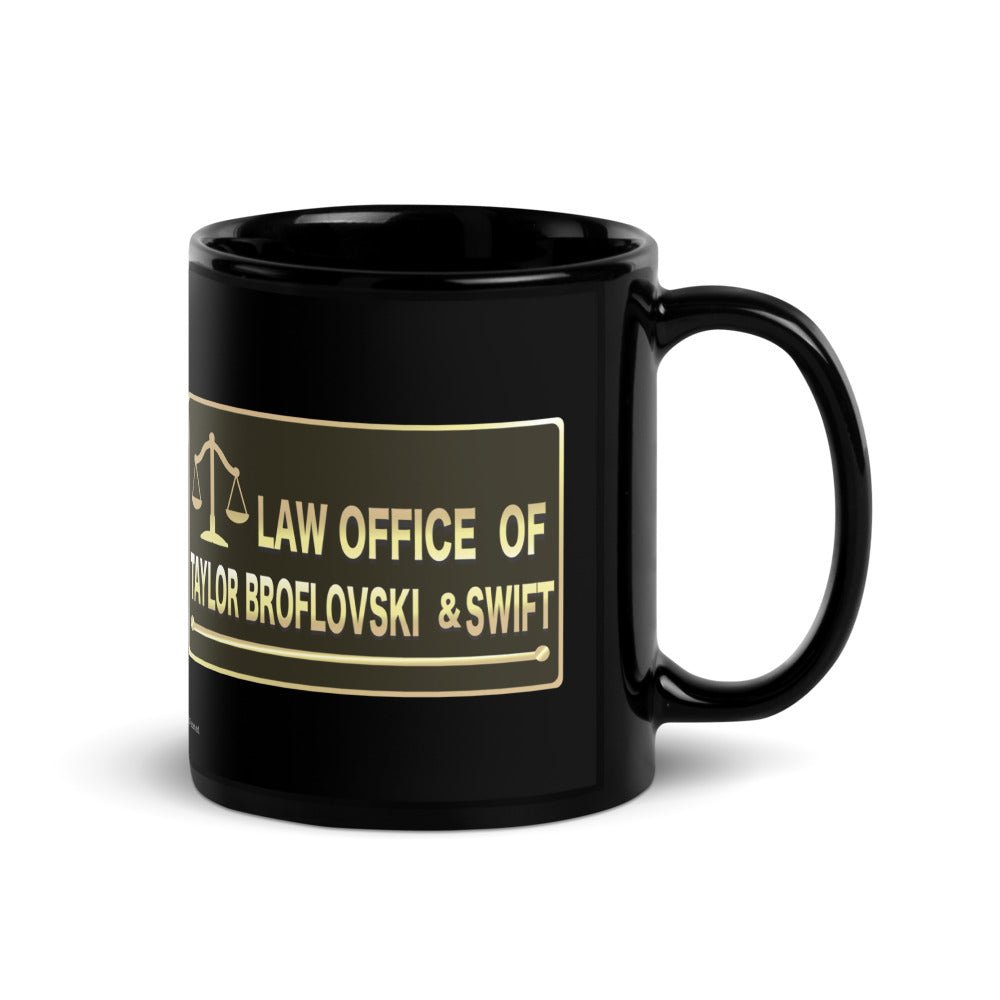South Park Law Office of Taylor Broflovski & Swift Black Glossy Mug - Paramount Shop