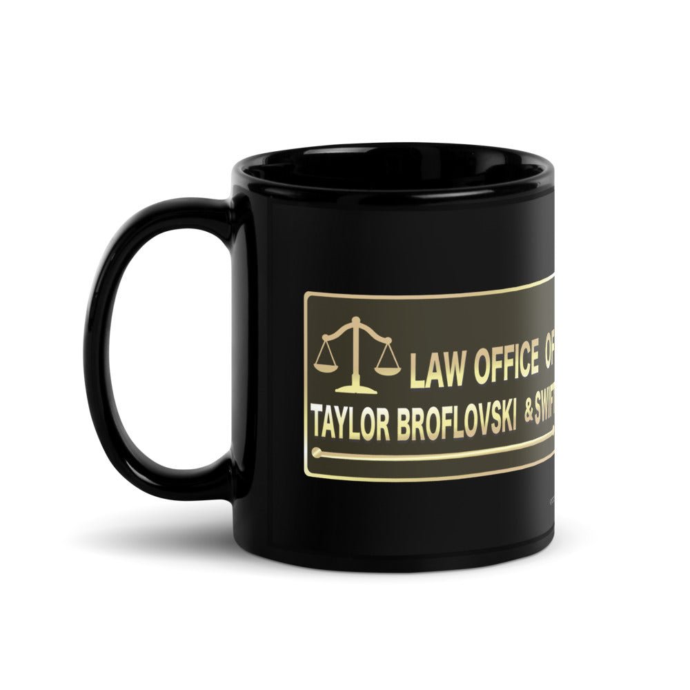 South Park Law Office of Taylor Broflovski & Swift Black Glossy Mug - Paramount Shop