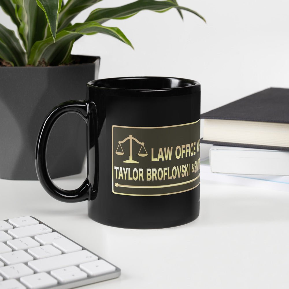 South Park Law Office of Taylor Broflovski & Swift Black Glossy Mug - Paramount Shop