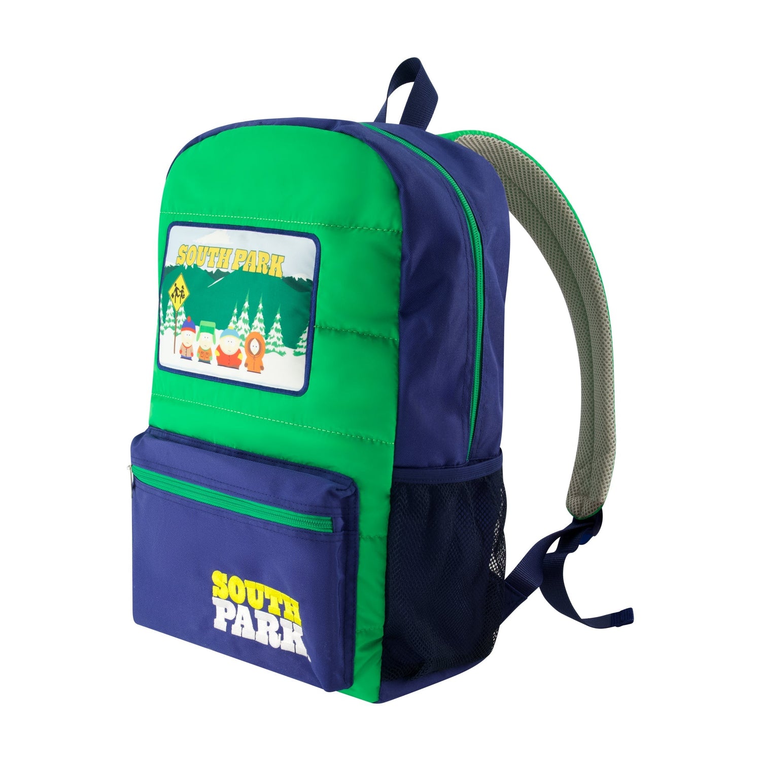 South Park Quilted Backpack with Patches - Paramount Shop