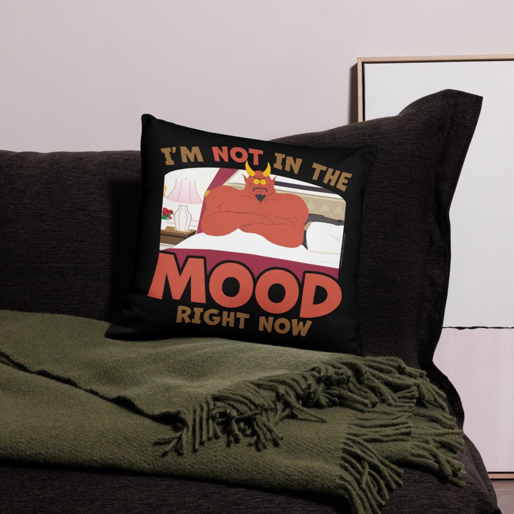 South Park Satan I'm Not In The Mood Throw Pillow - Paramount Shop
