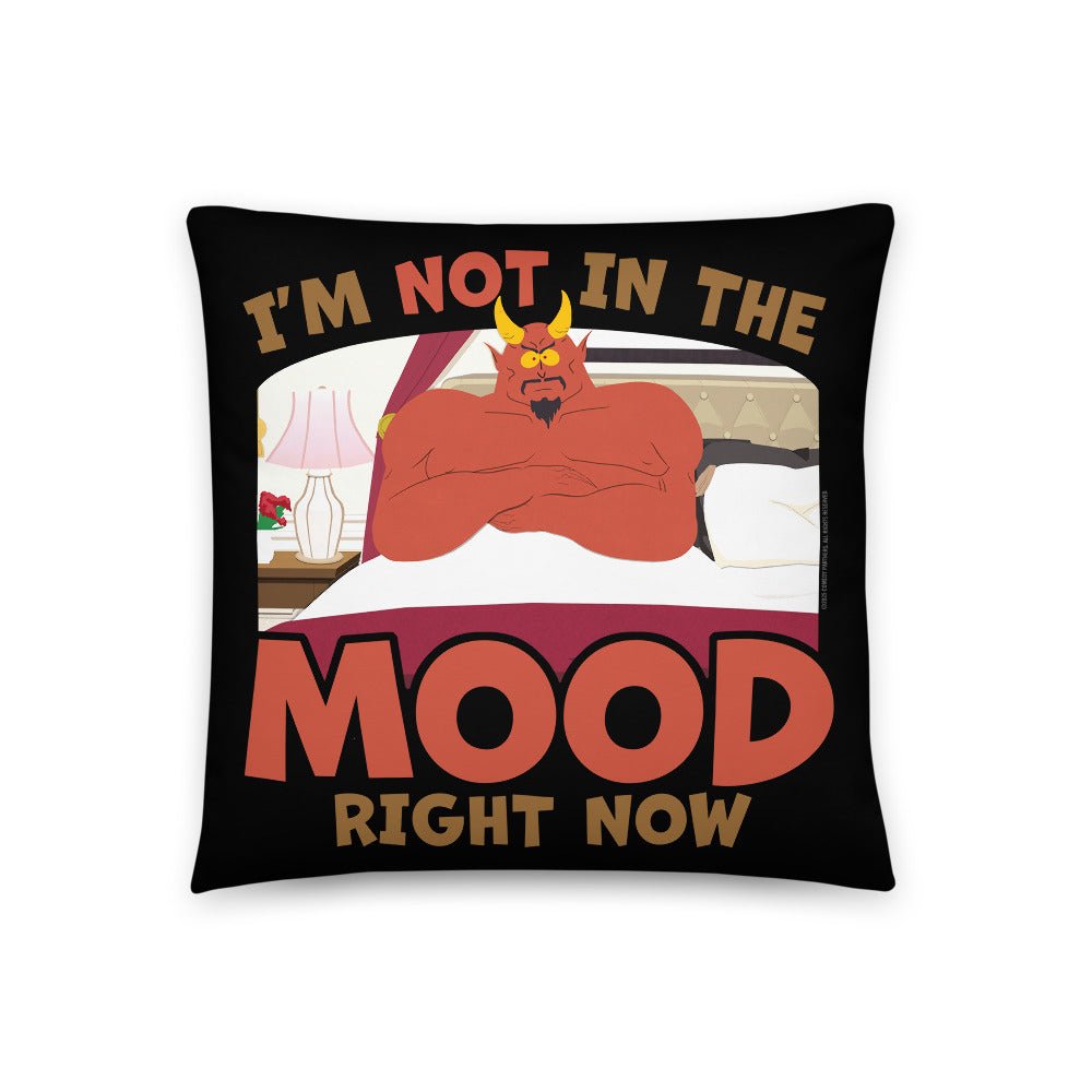 South Park Satan I'm Not In The Mood Throw Pillow - Paramount Shop