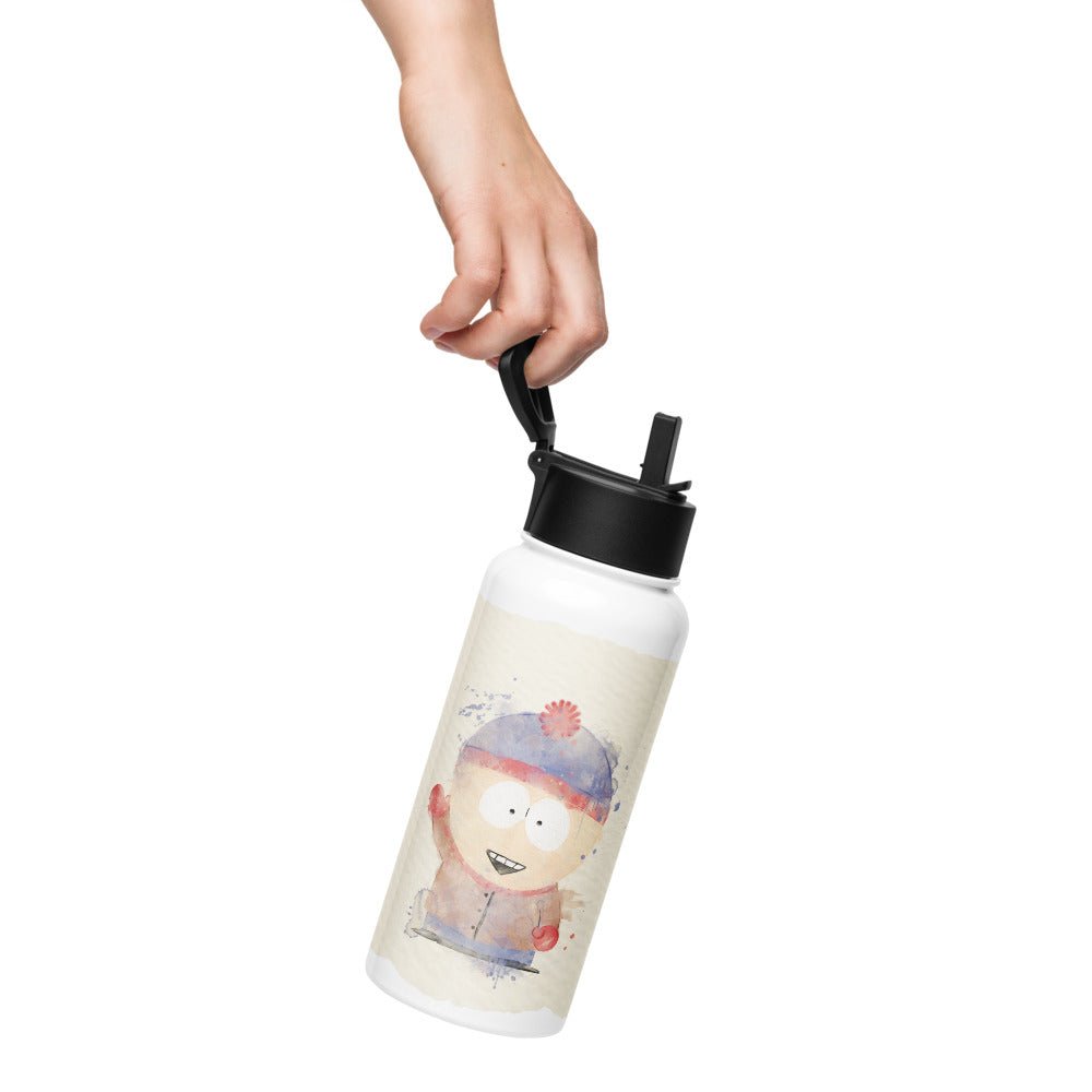 South Park Stainless Steel Water Bottle with a Straw Lid Stan Watercolor - Paramount Shop