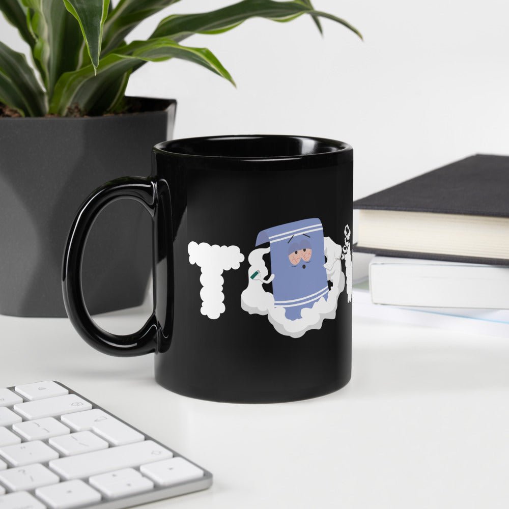 South Park Towelie Smoke Black Glossy Mug - Paramount Shop